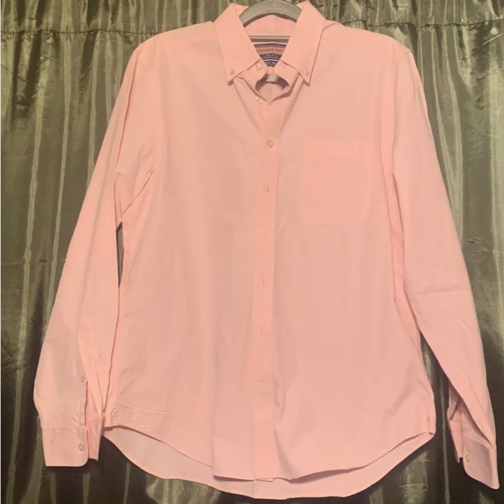Men's Vineyard Vines Pink Long Sleeve Perfect Shirt Medium
